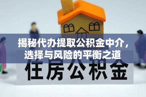 威县揭秘代办提取公积金中介，选择与风险的平衡之道