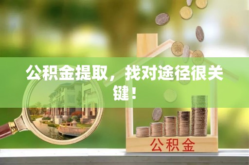 威县公积金提取，找对途径很关键！